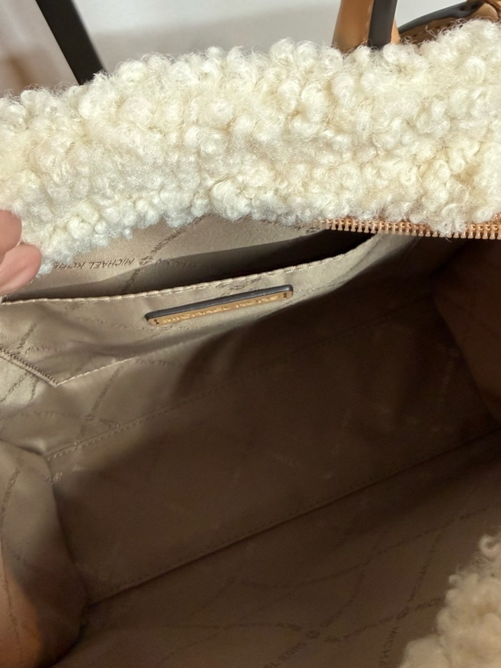 Michael Kors Mirella Small Faux Shearling Crossbody Bag - Picture 5 of 8